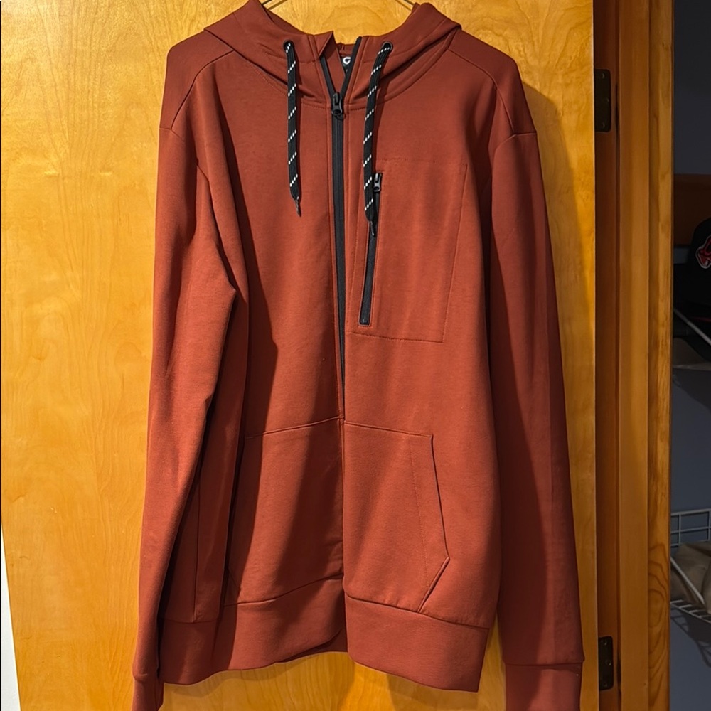 Men's Rust Hoodie Sweater